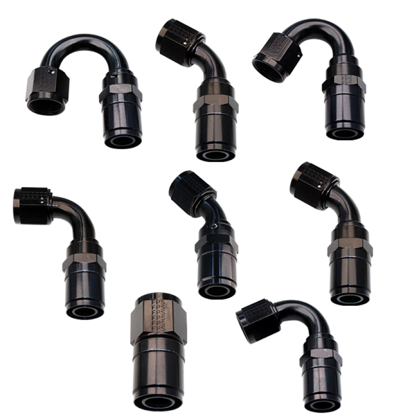 Fragola -4AN Race-Rite Crimp-On Hose End 90 Degree - eliteracefab.com