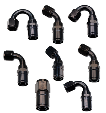 Fragola -4AN Race-Rite Crimp-On Hose End 90 Degree - eliteracefab.com