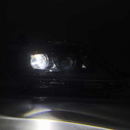AlphaRex 880765 11-21 Toyota Sienna LUXX LED Proj Headlights Plank Style Alpha Black w/Seq Signal/DRL