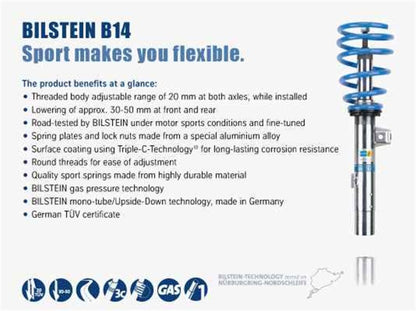 Bilstein B14 (PSS) 12-17 Fiat 500 Suspension Kit - eliteracefab.com