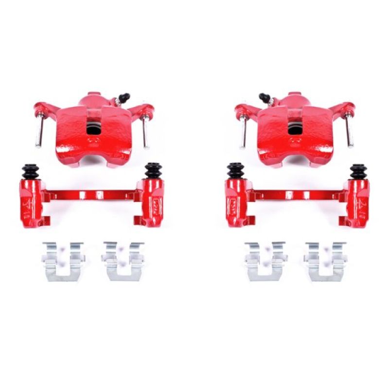 Power Stop 08-09 Buick Allure Rear Red Calipers w/Brackets - Pair - eliteracefab.com