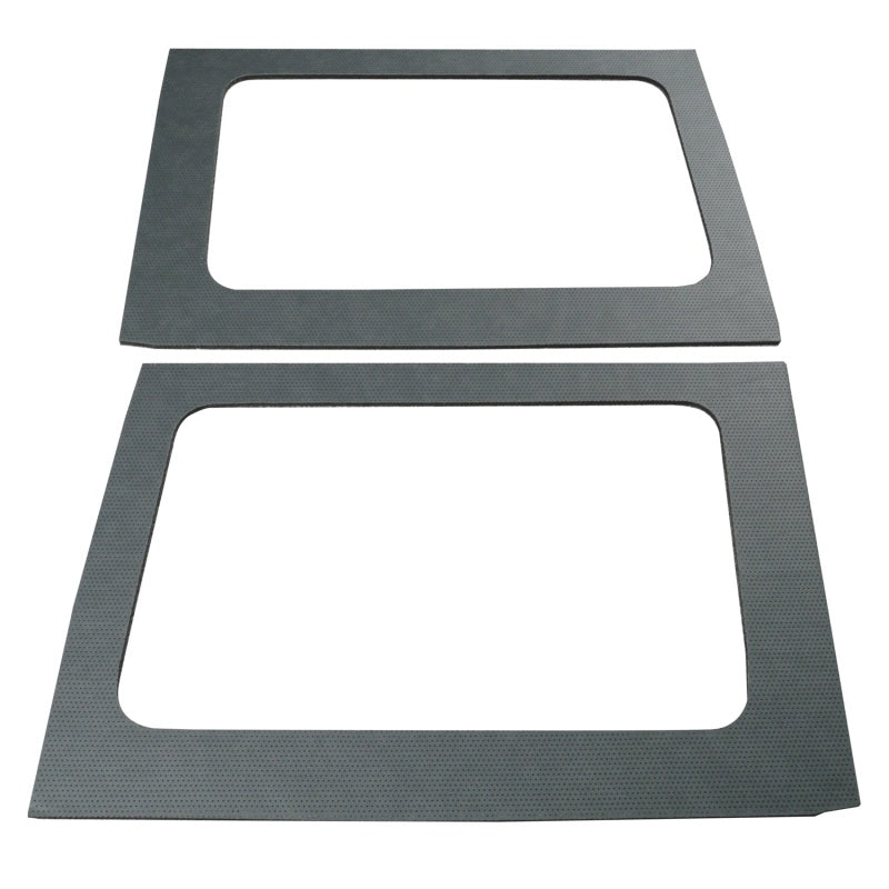 DEI 11-18 Jeep Wrangler JK 4-Door Boom Mat Rear Side Window Trim - 2 Piece - Gray Leather Look DEI