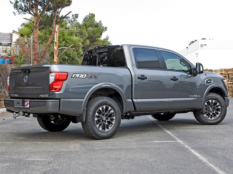 aFe POWER Rebel Series 2-1/2in 409 SS Cat Back Exhaust w/ Black Tips 16-17 Nissan Titan V8 5.6L - eliteracefab.com