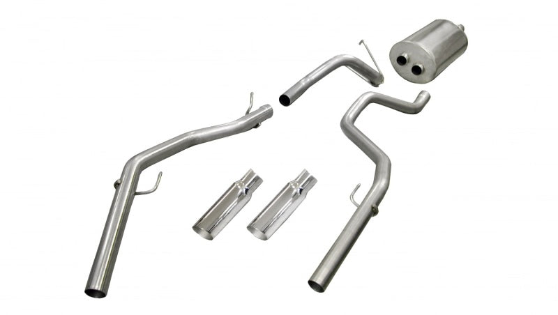 Corsa/dB 09-14 Dodge Ram Quad Cab/Short Bed 1500 4.7L V8 Polished Sport Cat-Back Exhaust - eliteracefab.com