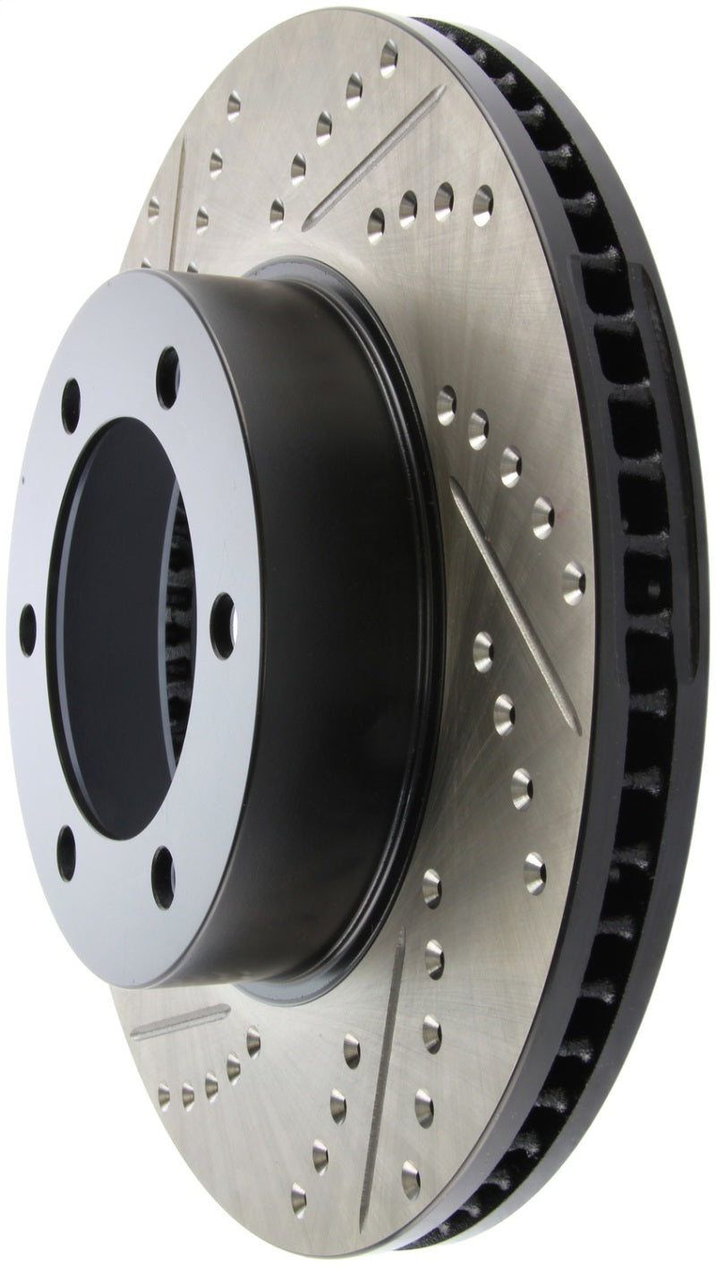 StopTech 00-06 Toyota Tundra / 01-07 Toyota Sequoia Front Right Slotted & Drilled Rotor Stoptech