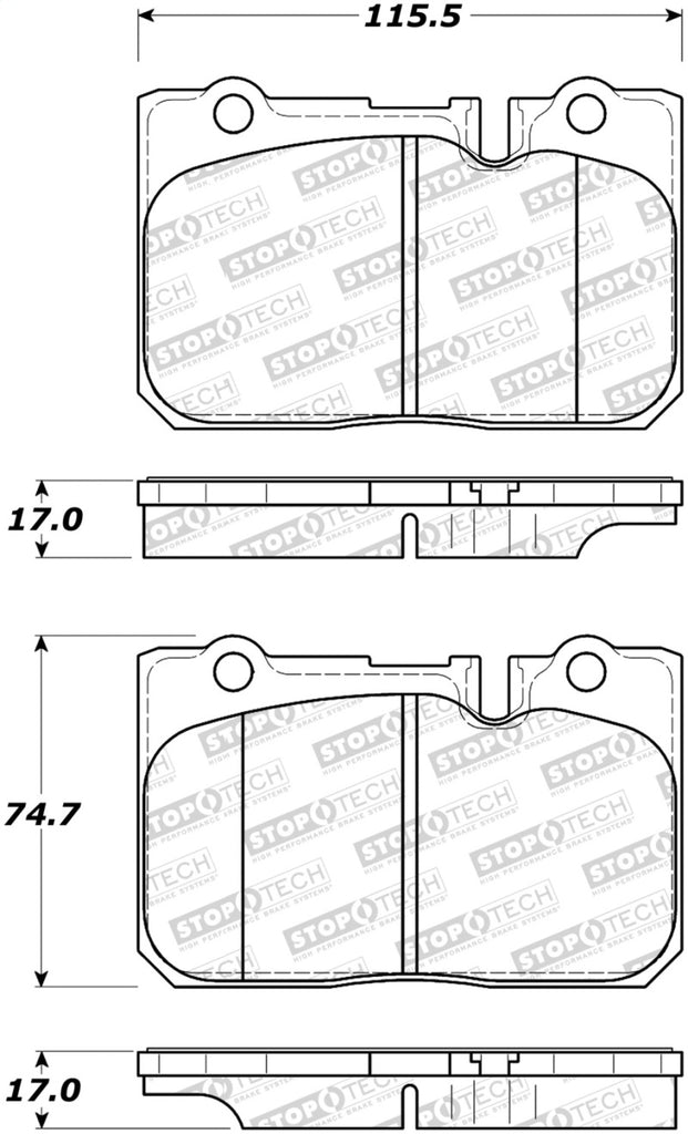 StopTech Street Brake Pads - eliteracefab.com