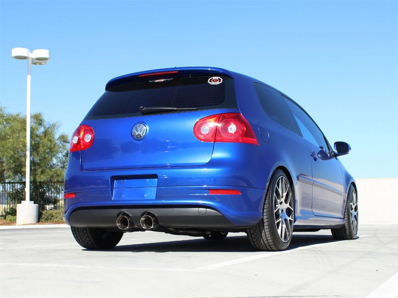 aFe MACHForce XP 2-1/2in SS-304 Cat-Back Exhausts w/ Polished Dual Tips 2008 VW Golf R32 V6-3.2L MKV aFe