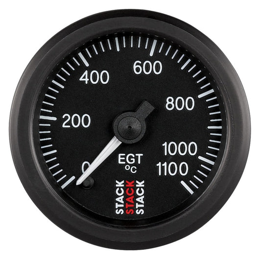 Autometer Stack 52mm 0-1100 Deg C Pro Stepper Motor Exhaust Gas Temp Gauge - Black ST3313