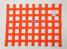 Load image into Gallery viewer, RaceQuip Orange 18in H x 24W SFI Ribbon Window Net - eliteracefab.com