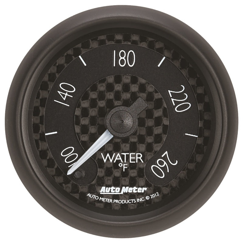 Autometer GT Series 52mm Full Sweep Electronic 100-260 Deg F Water Temperature Gauge 8055