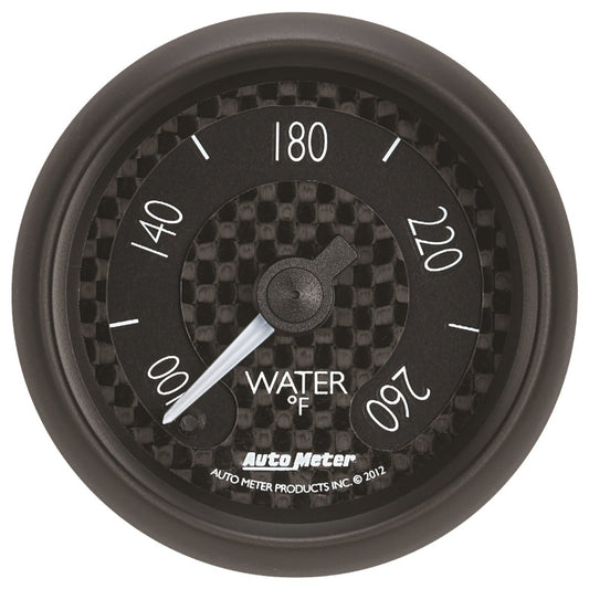 Autometer GT Series 52mm Full Sweep Electronic 100-260 Deg F Water Temperature Gauge 8055