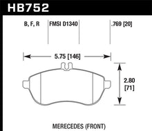 Load image into Gallery viewer, Hawk Performance HP+ Front Brake Pads - HB752N.769