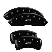 Load image into Gallery viewer, MGP 4 Caliper Covers Engraved Front Mustang Engraved Rear GT Yellow finish black ch MGP