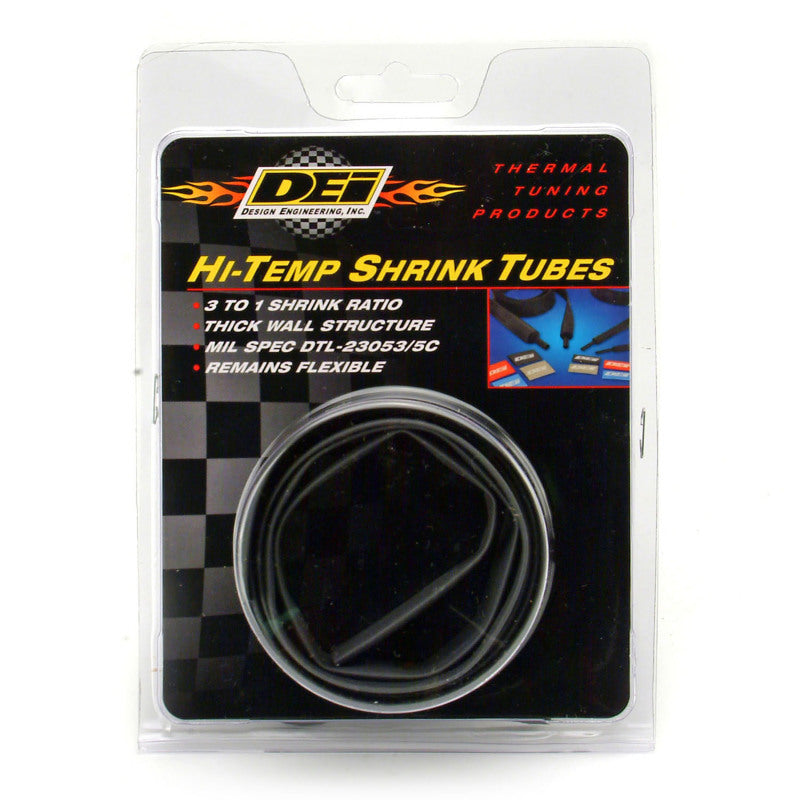 DEI Hi-Temp Shrink Tube 9mm x 4ft - Black DEI