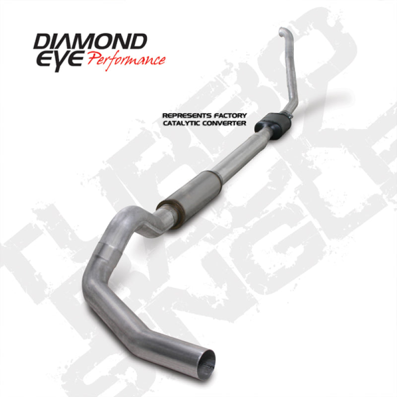 Diamond Eye KIT 5in TB SGL AL: 94-97 FORD 7.3L F250/F350 PWRSTROKE NFS W/ CARB EQUIV STDS Diamond Eye Performance
