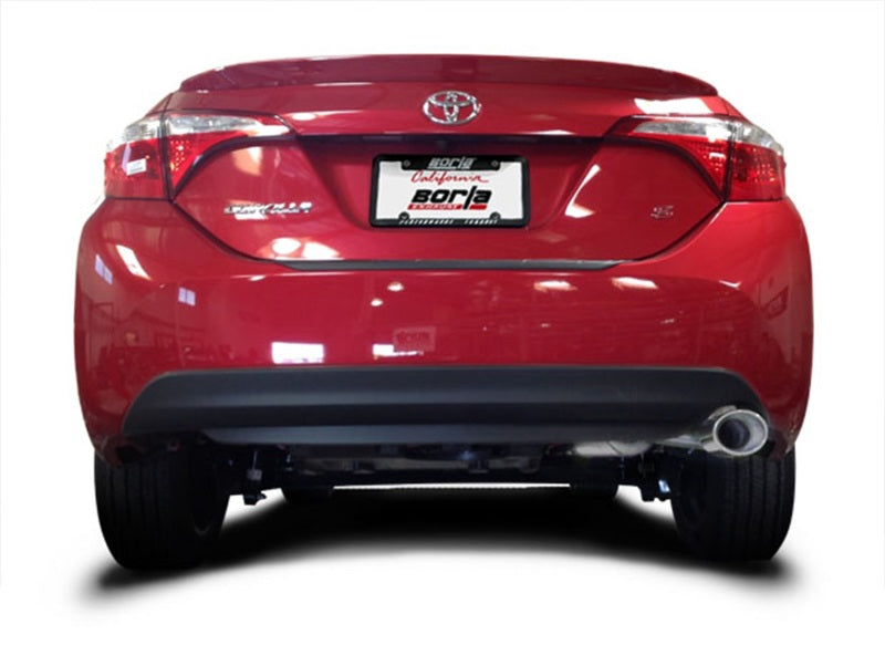 Borla 14-17 Toyota Corolla S 1.8L AT/MT FWD 4Dr S-Type Single Oval Rolled Angle-Cut Rear Sec Exhaust - eliteracefab.com