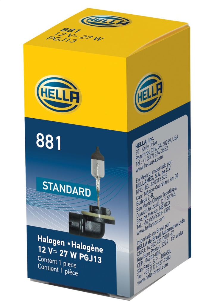 Hella Bulb 881 12V 27W Pgj13 T325