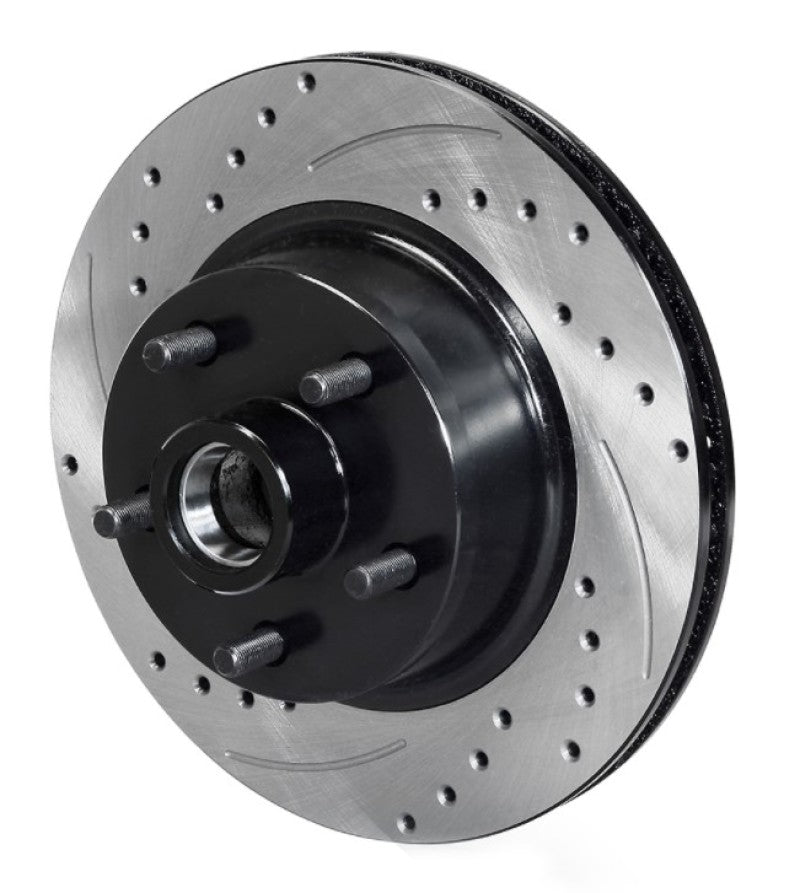 Wilwood Rotor Front SRP Drilled & Slotted Black - 65-69 Ford Mustang 5x4.5BC Wilwood