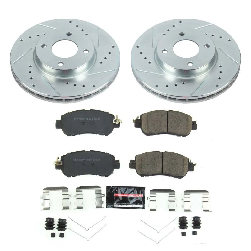 Power Stop 18-19 Nissan Kicks Front Z23 Evolution Sport Brake Kit - eliteracefab.com