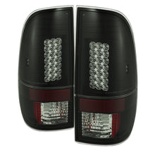 Load image into Gallery viewer, Spyder Ford F150 side 97-03/F250 Super Duty 99-07 LED Tail Lights Blk Smke ALT-YD-FF15097-LED-BSM - eliteracefab.com