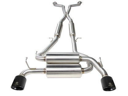 aFe Takeda 2-1/2 in 304 SS Cat-Back Exhaust System Infiniti G37 08-13/Q60 14-15 V6-3.7 w/ Black Tips aFe