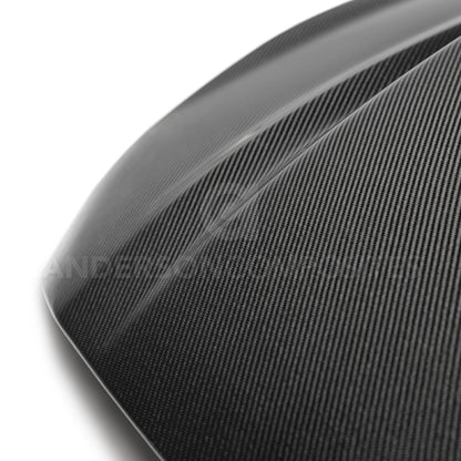 Anderson Composites 2018 Ford Mustang Double Sided Type-CJ 4in Carbon Fiber Cowl Hood Anderson Composites
