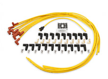 Load image into Gallery viewer, ACCEL Spark Plug Wire Set - 8mm - Yellow with Orange 90 Deg Boots - eliteracefab.com