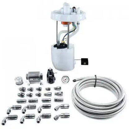 DeatschWerks 12-15 Honda Civic Si/13-15 Acura ILX DW400 Pump Module & Return Kit w/CPE Fuel Lines DeatschWerks