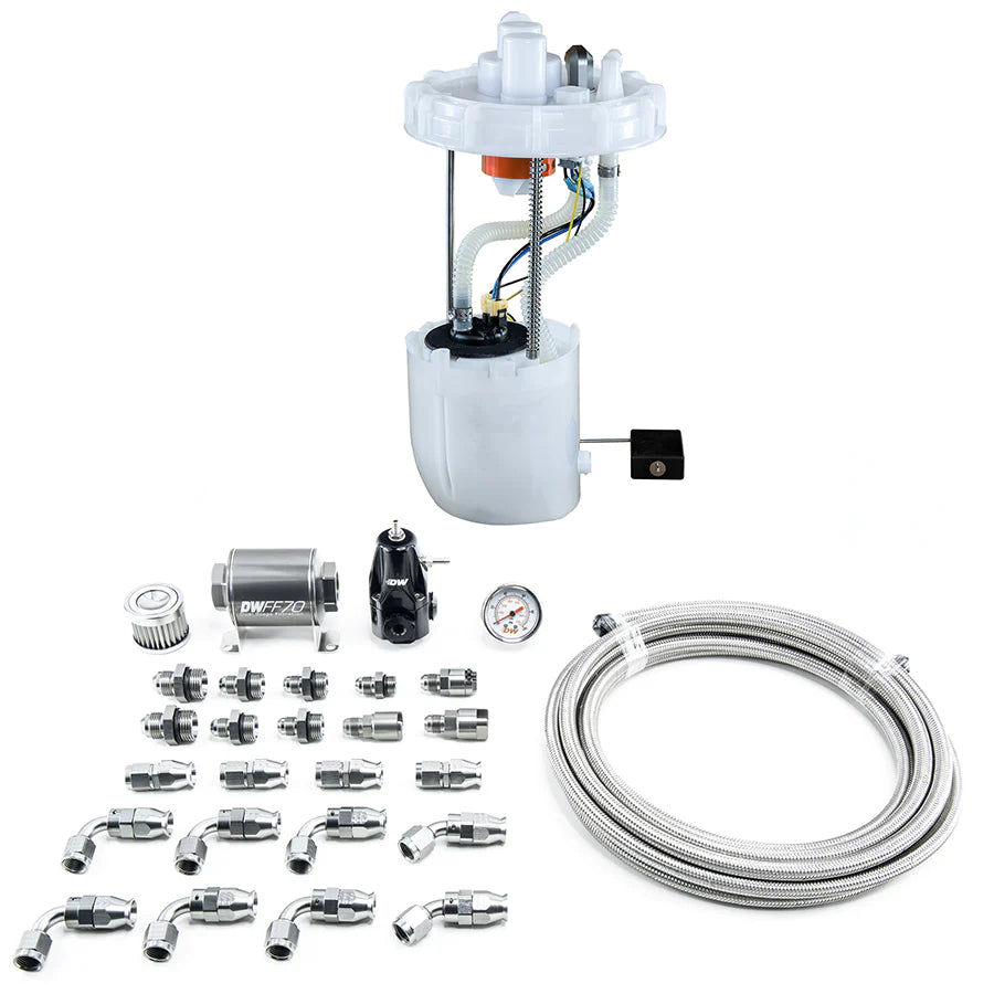 DeatschWerks 12-15 Honda Civic Si/13-15 Acura ILX DW400 Pump Module & Return Kit w/PTFE Fuel Lines - eliteracefab.com