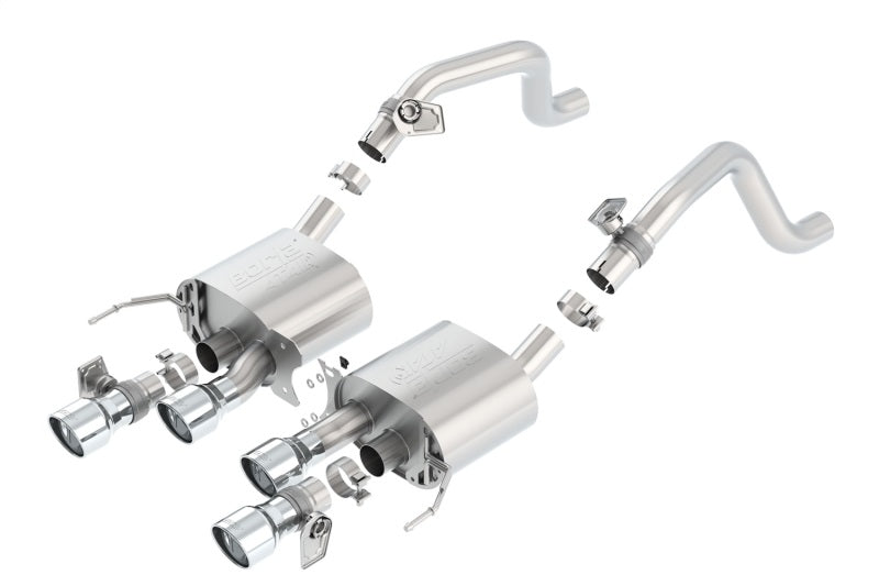 Borla 2014 Chevrolet Corvette C7 6.2L 8cyl ATAK Exhaust w/ NPP Dual Mode (rear section only) - eliteracefab.com