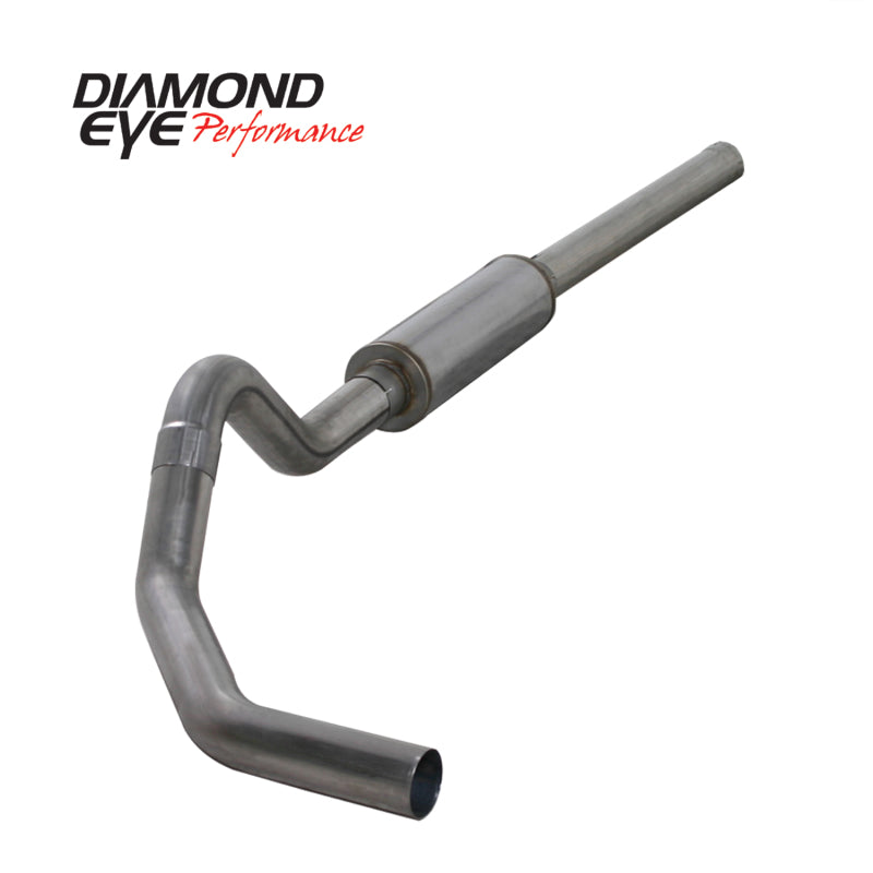 Diamond Eye KIT 4in CB MFLR RPLCMENT PIPE SGL SS: 2004.5-2007.5 DODGE CUMMINS 600 Diamond Eye Performance