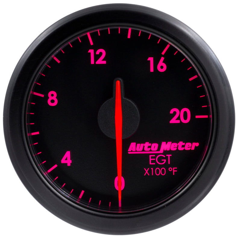 Autometer Airdrive 2-1/16in EGT Gauge 0-2000 Degrees F - Black 9145-T