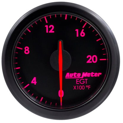 Autometer Airdrive 2-1/16in EGT Gauge 0-2000 Degrees F - Black 9145-T