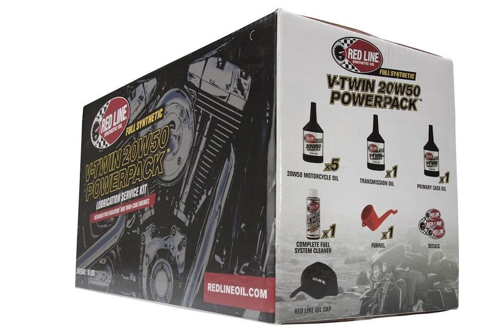 Red Line 90226 Big Twin 20w50 Power Pack Oil Package - eliteracefab.com