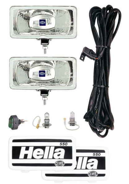 Hella 550 Series 12V/55W Halogen Driving Lamp Kit - eliteracefab.com