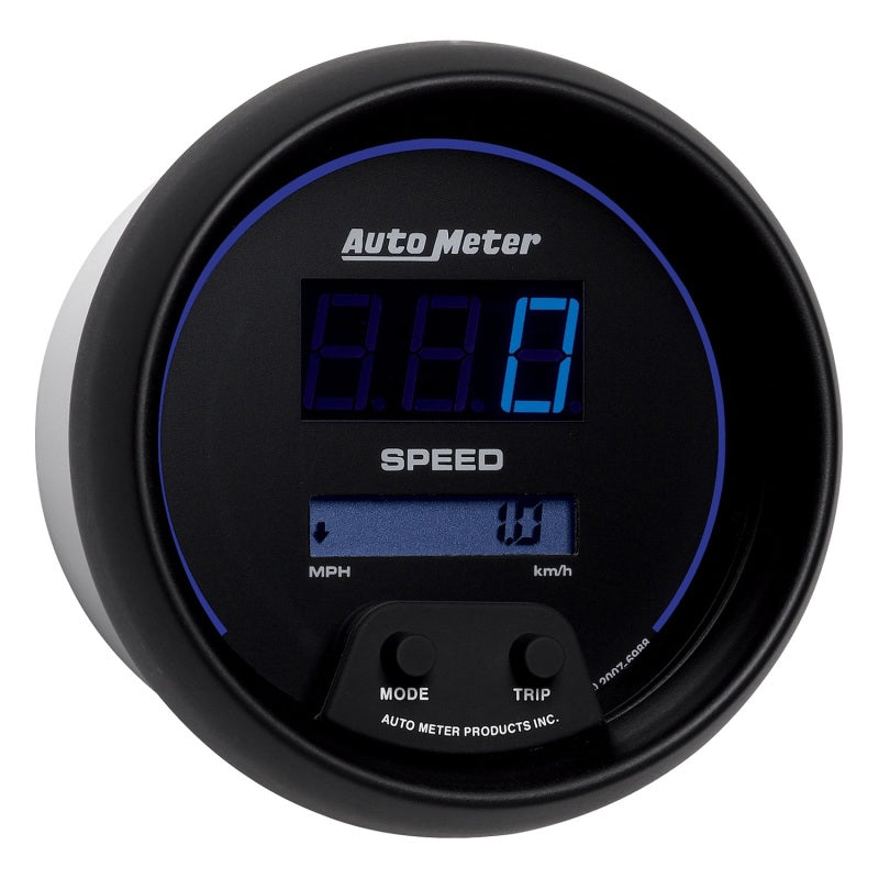 Autometer Cobalt Digital 85.7mm Black Electric Programable Speedometer 6988