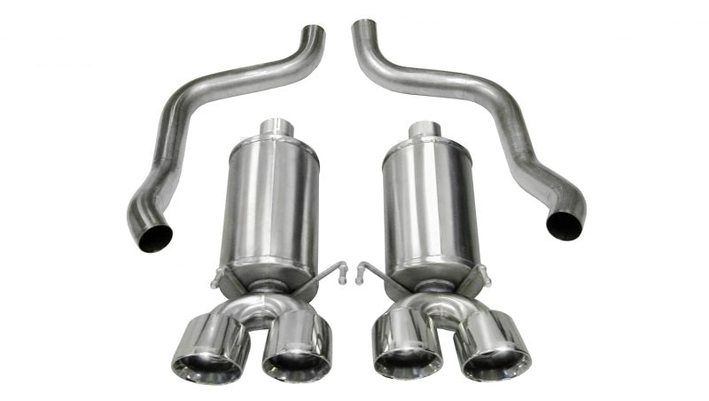 Corsa 05-08 Chevrolet Corvette C6 6.0L V8 Polished Xtreme Axle-Back Exhaust - eliteracefab.com