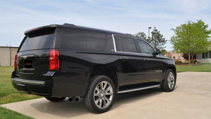 Corsa 2015 GMC Yukon XL 1500 5.3L V8 3in Cat-Back Single Side Exit Twin 4in Polished Tips - eliteracefab.com