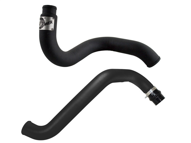 aFe BladeRunner 3in Black Intercooler Hot Cold Side Tubes Combo 02-04 GM Diesel Trucks 6.6L V8 (td) - eliteracefab.com