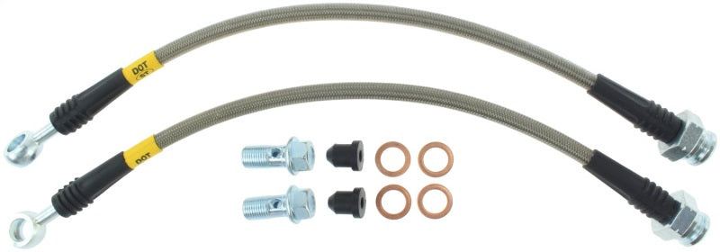 StopTech 89-98 Nissan 240SX (OE Upgrade) Stainless Steel Rear Brake Lines - eliteracefab.com