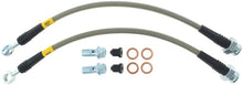 Load image into Gallery viewer, StopTech 89-98 Nissan 240SX (OE Upgrade) Stainless Steel Rear Brake Lines - eliteracefab.com