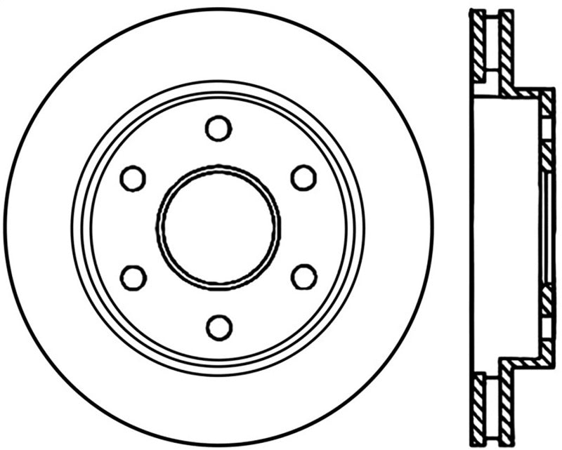 StopTech 02-06 Cadillac Escalade / Chevrolet Avalanche 1500 Front Right Slotted Cryo Rotor Stoptech