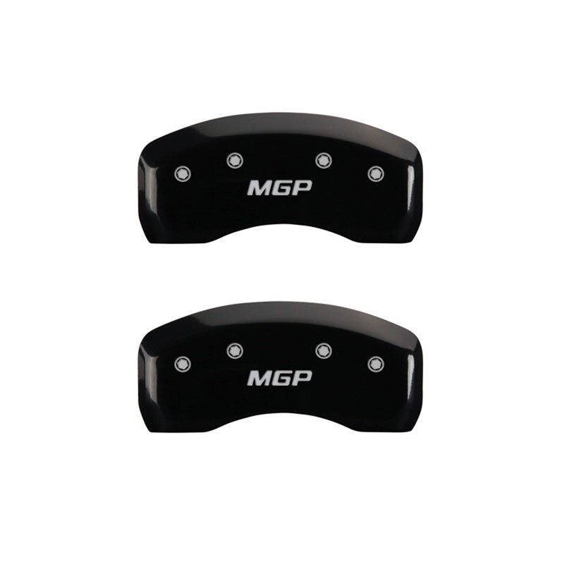 MGP 2 Caliper Covers Engraved Rear MGP Black Finish Silver Characters 2016 Ford Focus MGP