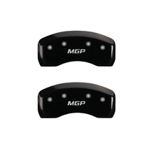 Load image into Gallery viewer, MGP 2 Caliper Covers Engraved Rear MGP Black Finish Silver Characters 2016 Ford Focus MGP