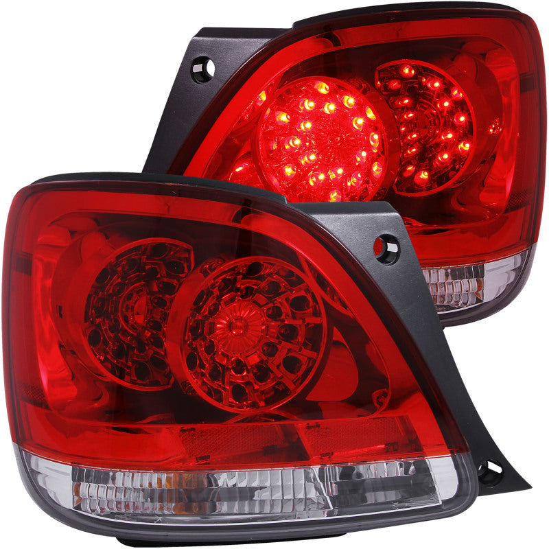 ANZO 1998-2005 Lexus Gs300 LED Taillights Red/Clear - eliteracefab.com