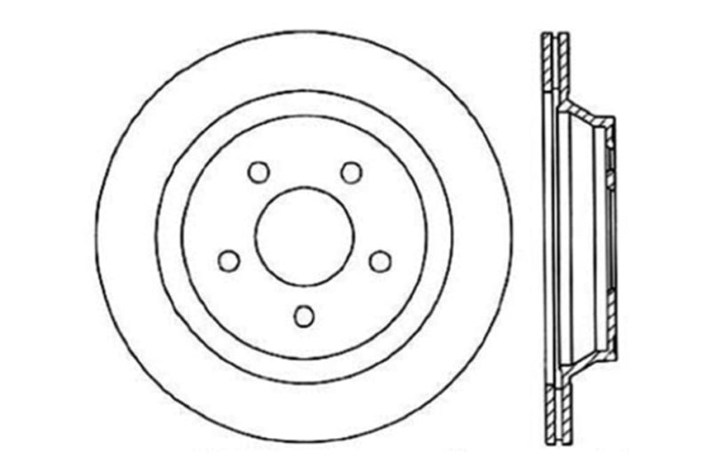 StopTech Slotted & Drilled Sport Brake Rotor - eliteracefab.com