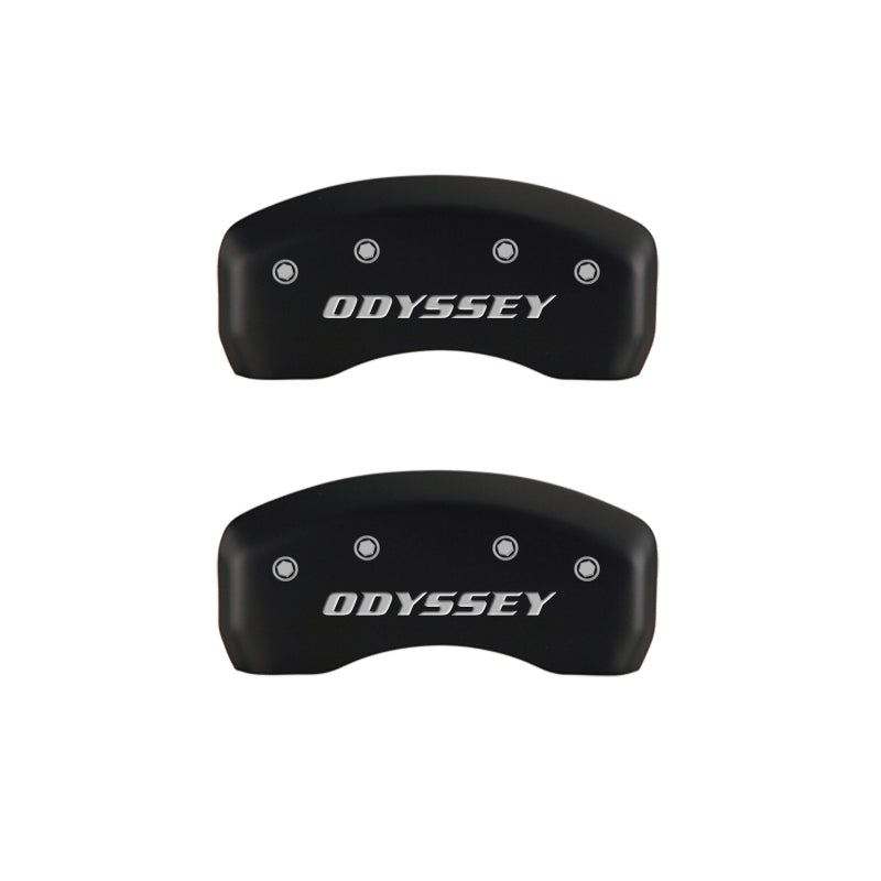 MGP 4 Caliper Covers Engraved Front Honda Engraved Rear Odyssey Red finish silver ch MGP