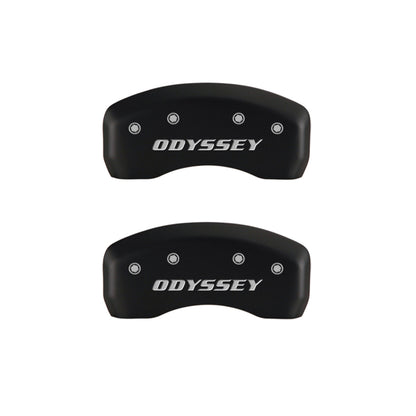 MGP 4 Caliper Covers Engraved Front Honda Engraved Rear Odyssey Red finish silver ch MGP