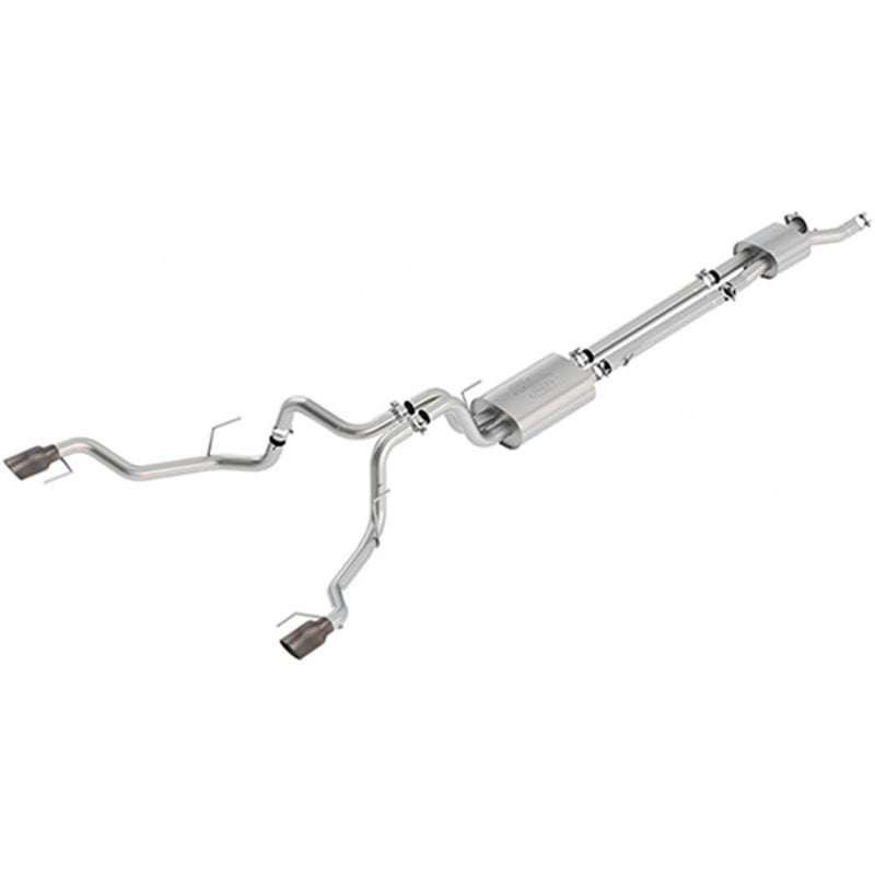 Ford Racing 2017 F150 Raptor 3.5L Sport Cat-Back Exhaust System Dual Rear Exit w/ Carbon Fiber Tips - eliteracefab.com