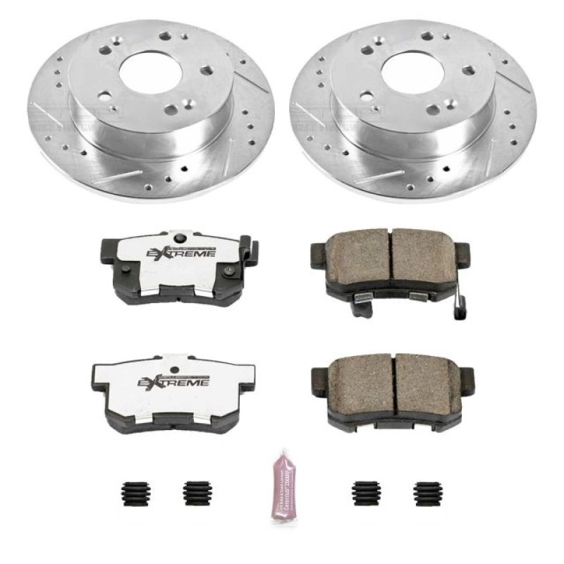 Power Stop 97-01 Acura Integra Rear Z26 Street Warrior Brake Kit - eliteracefab.com